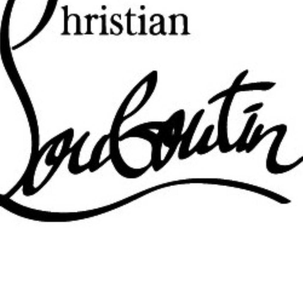 Christian Louboutin Black Script Logo